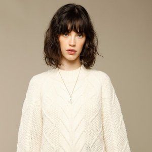 Rouje Pull OSCAR Wool Ivory Color Size FR 36/ US 4